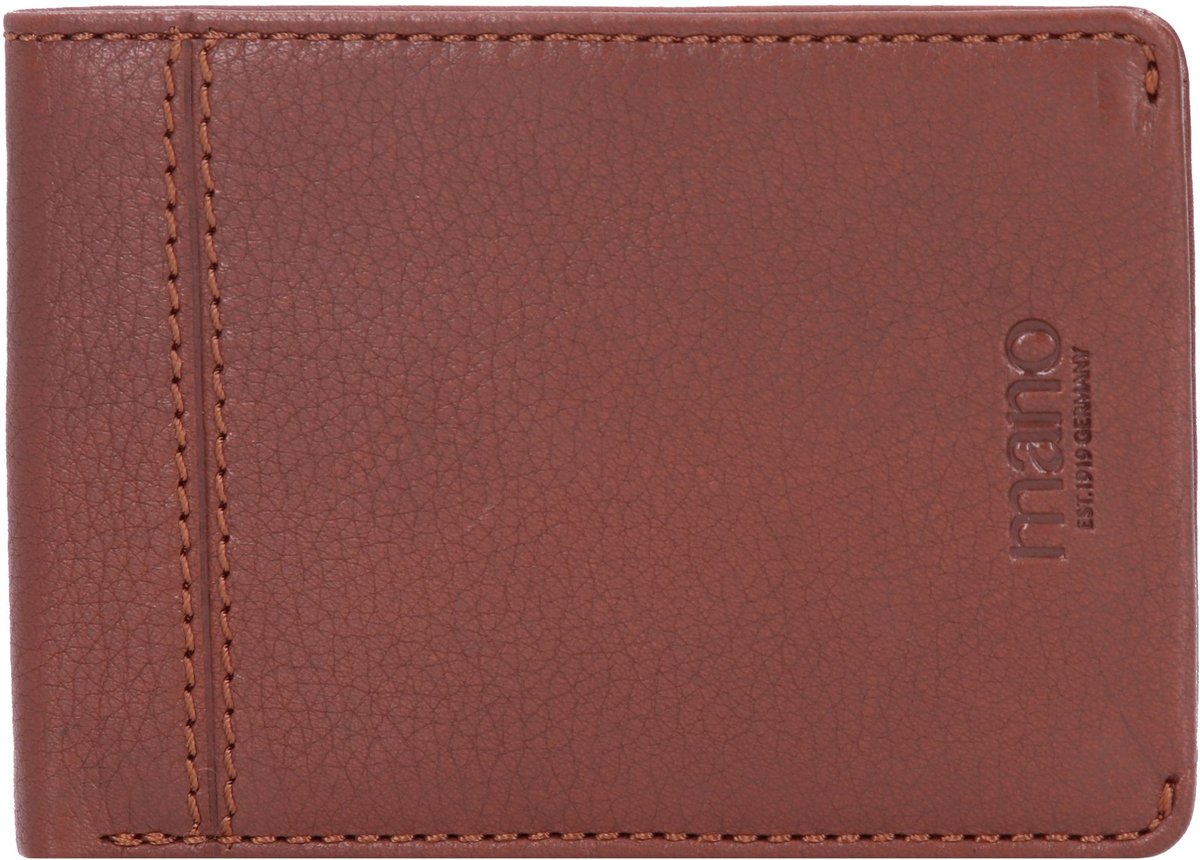 mano Don Montez Leren Portemonnee 12 cm - Jongens - Horizontaal - cognac