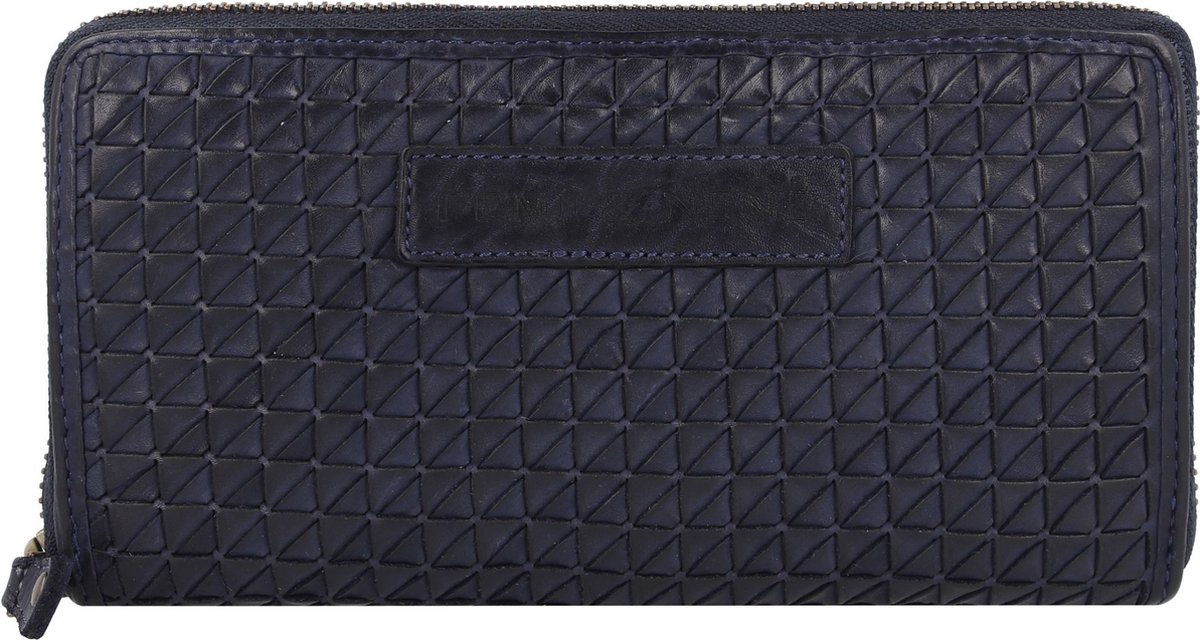 Greenland Nature Femi & Nine Portemonnee Leer 20 cm - Dames - Horizontaal - blue