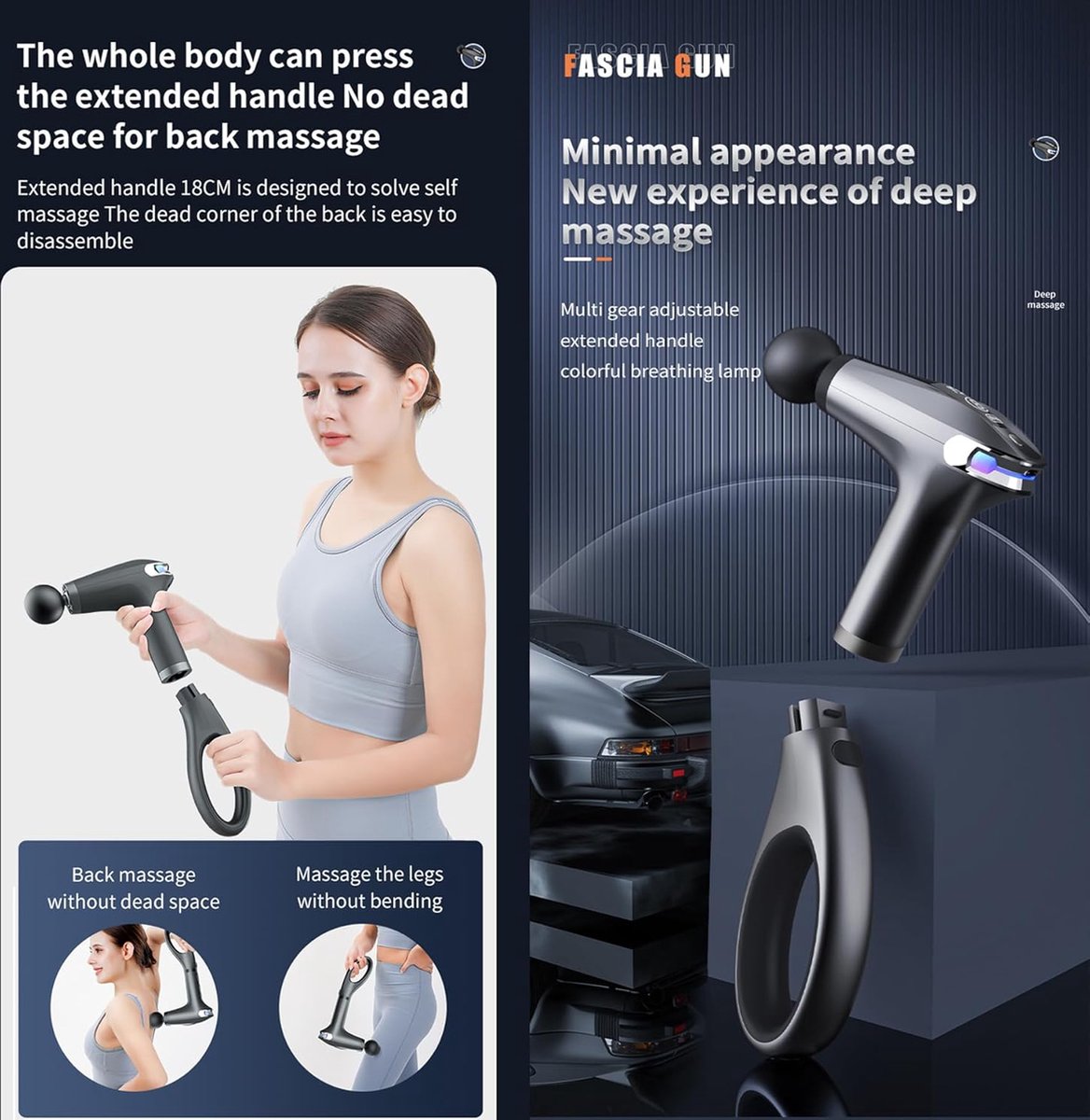 Afbeelding 3 van Massage gun - Massage apparaat - Professioneel - Massagegun - Must have voor iedereen!