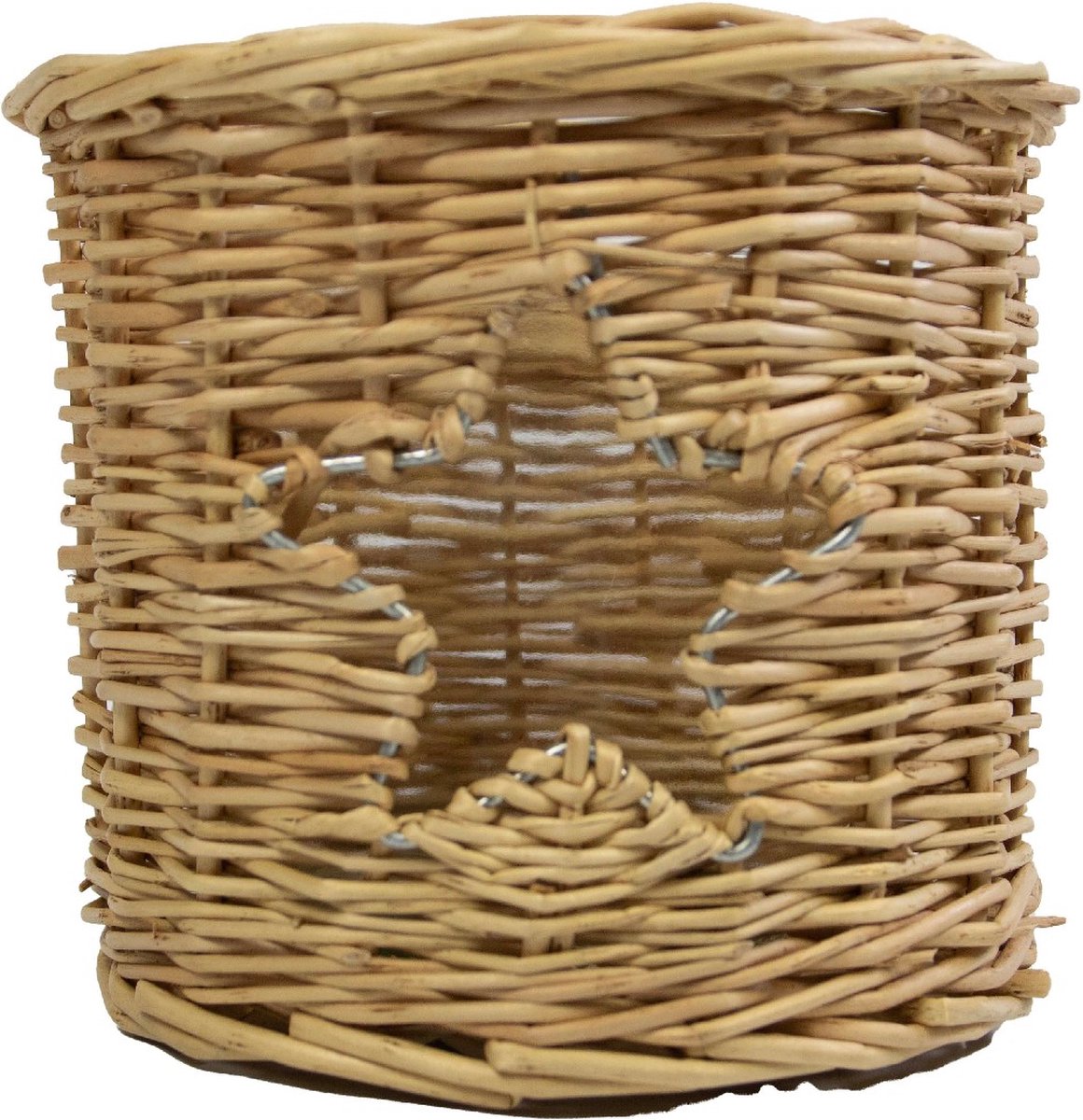 Mars & More rotan windlicht ster 13cm Bruin