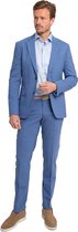 Suitable - Strato Ossi Kostuum Wol Blauw - Heren - Maat 48 - Slim-fit