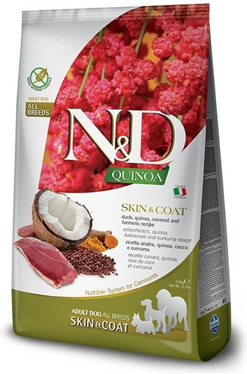 N&D Voer Farmina Skin & Coat Volwassen Eend 7 kg