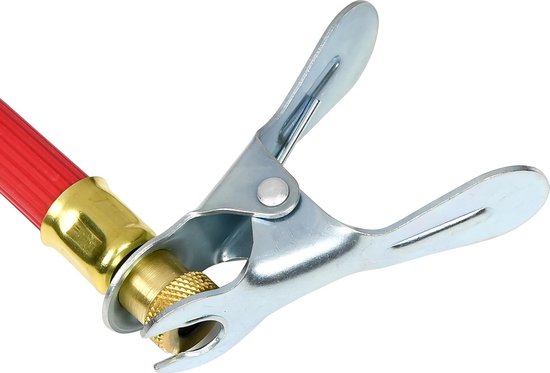 Fietspomp slang - universeel - jumbo - high pressure - rood - vervangende reserve fietspompslang van Simson — afbeelding 3
