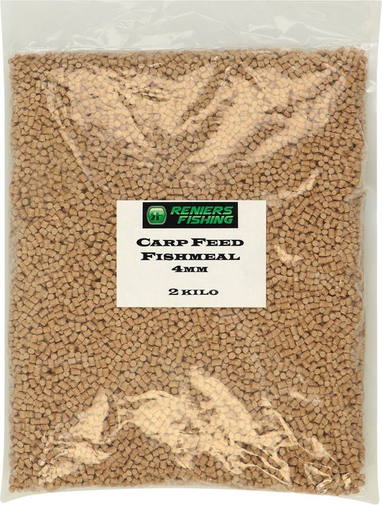 Reniers Fishing Carp Feed Fishmeal Pellet 6mm - Zinkende Vismeelpellets voor Feeder, Baitband en Pellet Waggler - Maat : 1 kilo van Reniers Fishing — afbeelding 4