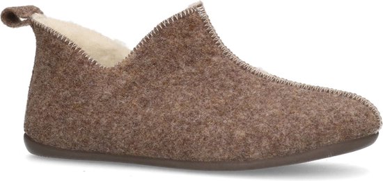 Manfield - Femme - Chaussons beiges - Taille 36