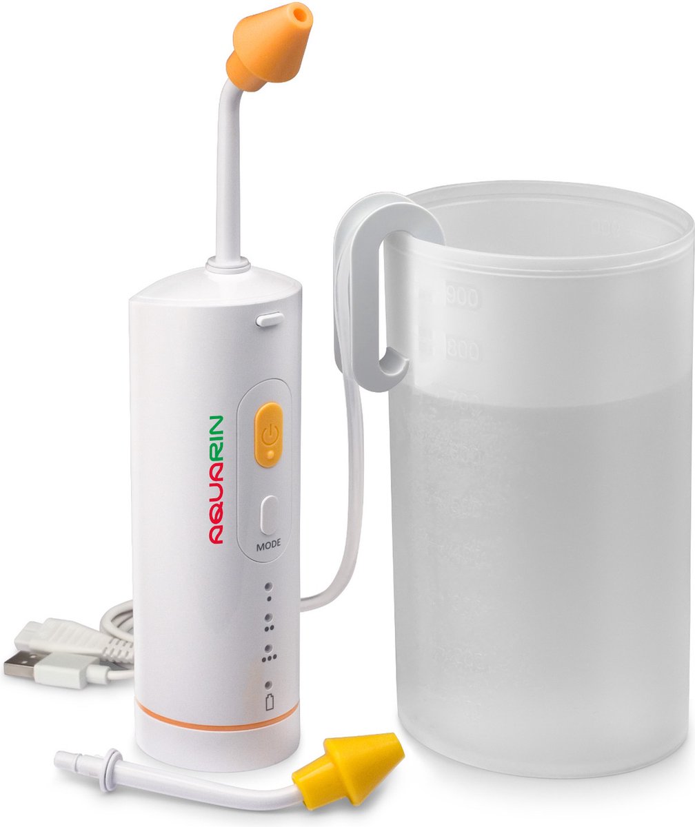 Goedkoopste AQUARIN - Neusspoeler - Neusdouche - Neus irrigator - 900 ml beker, 2 opzetstukken