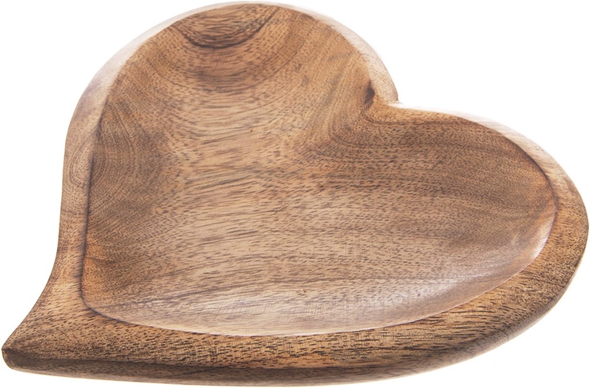 Snackbord Houten MANGO 20x21 cm - Dipschaal - Serveerbord - Serveerschaal