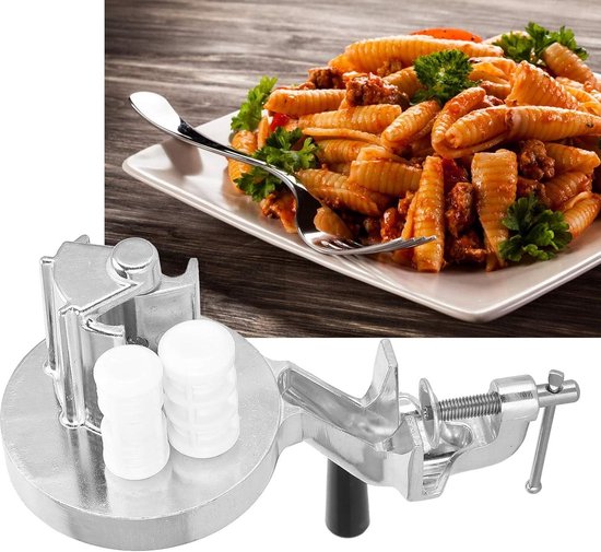 Cavatelli Maker Machine met Easy Clean Rollers - Zelfgemaakte Macaroni Noodle Pasta Persmachine - Keuken Spaghetti Fettucini Gnocchi Risotto - Handmatig Home Kitchen Tool pasta roller