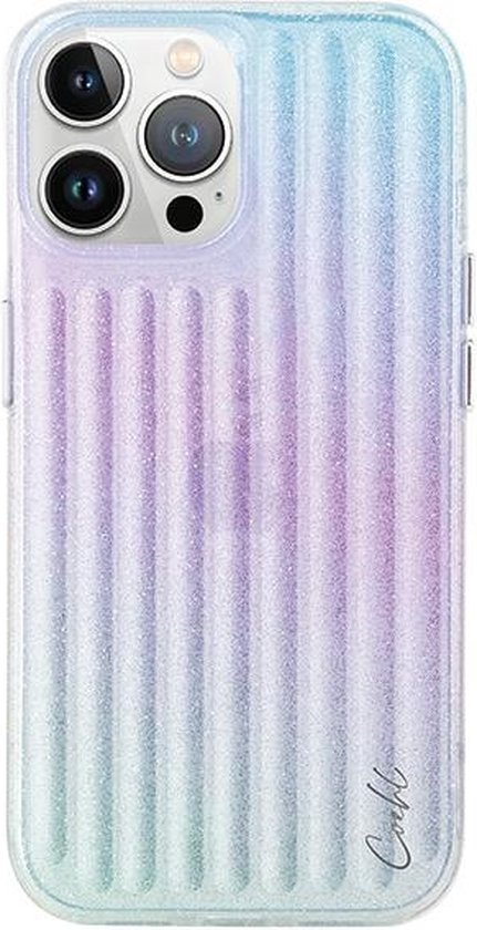 iPhone 15 Pro hoesje UNIQ Coehl Linear stardust, ultralicht, krasbestendig, premium bescherming, perfecte pasvorm