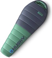 Bol.com Husky mummyslaapzak dons Dinis 2024 -10°C - 220 cm - Blauw met Mint aanbieding