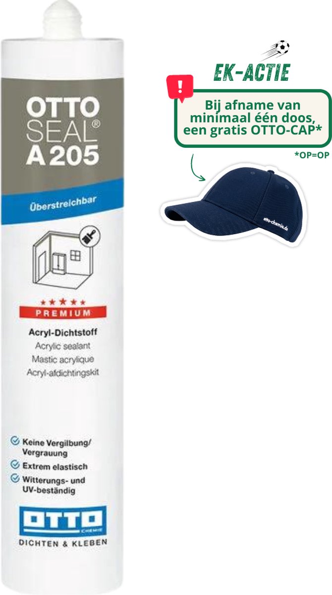 Ottoseal A205 Premium Acrylaatkit 310ml - Betongrijs C56