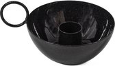 Kaarsenstandaard bowl zwart