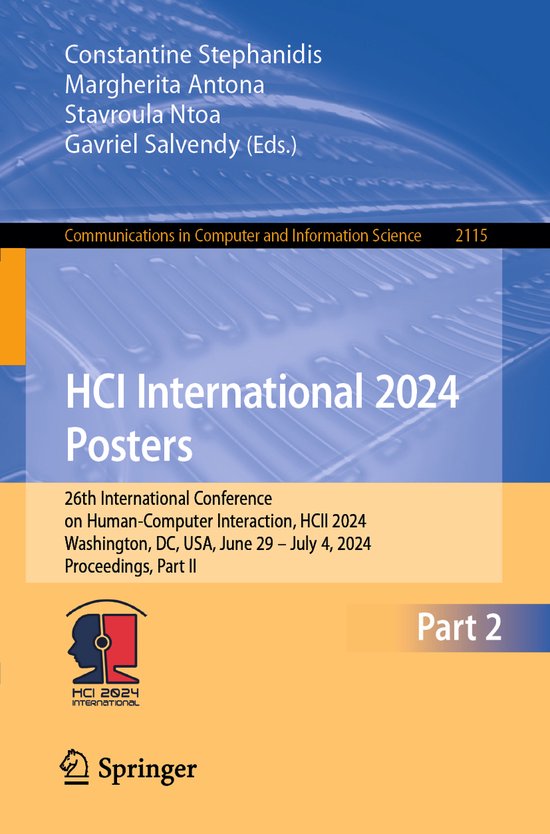 Communications in Computer and Information Science2115- HCI  ... - cover