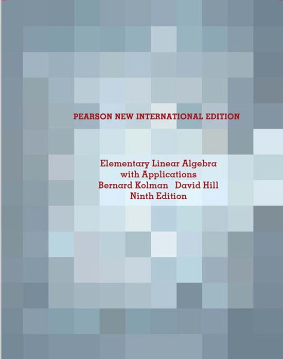 Boek "Elementary Linear Algebra with Applications" negende editie