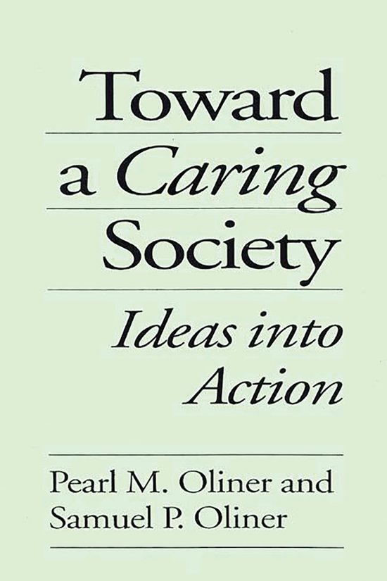 Toward a Caring Society - cover