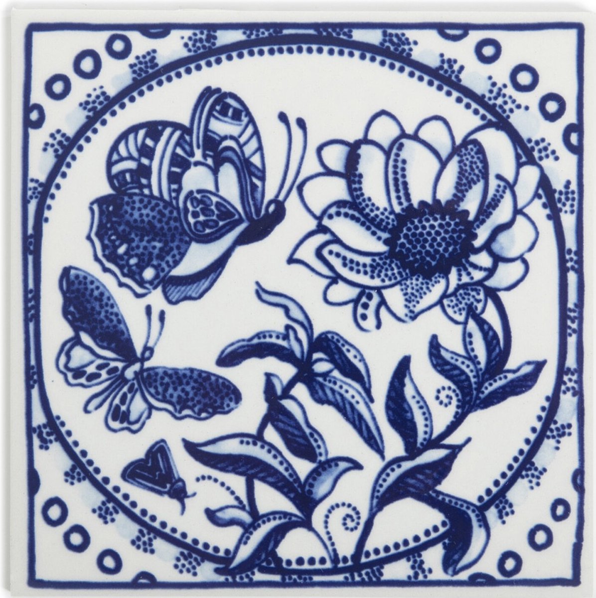 Moooi x Royal Delft tegel Extinct Animals - Mimic Moth