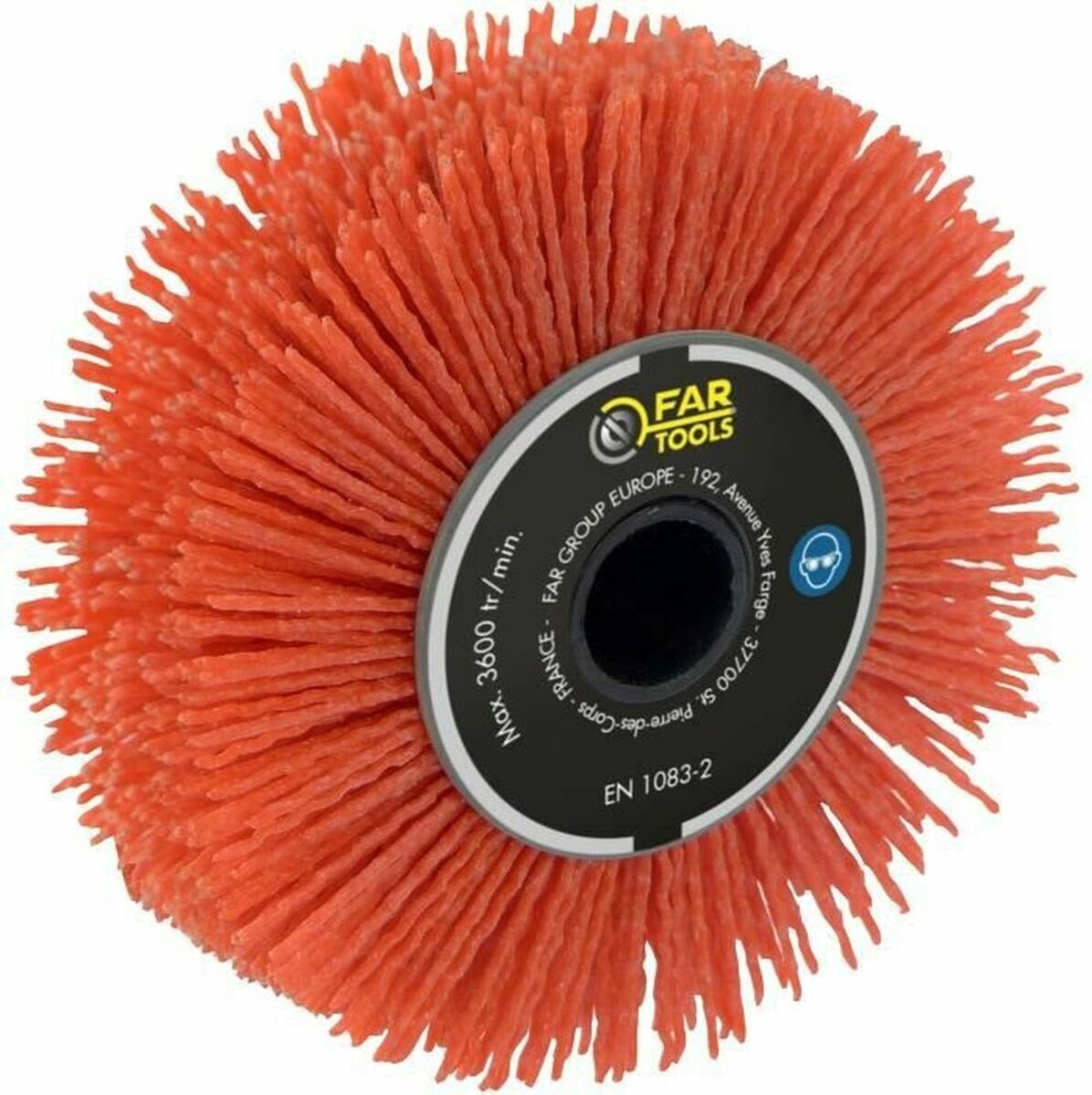 Precisieborstel van schuurnylon - FARTOOLS - Ø 120 mm/L 20 mm - Ideaal voor hoeken, randen en diepe groeven