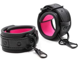 Luxe PU Lederen handboeien set - Gesp sluiting - BDSM Leer - Leather fetisj - Gevoerd - Stevig - Verstelbaar - One size
