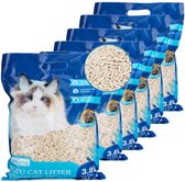 Nobleza Kattenbakvulling Tofu 6 x 3,8 L - Klontvormend - 12 KG / 22,8 Liter