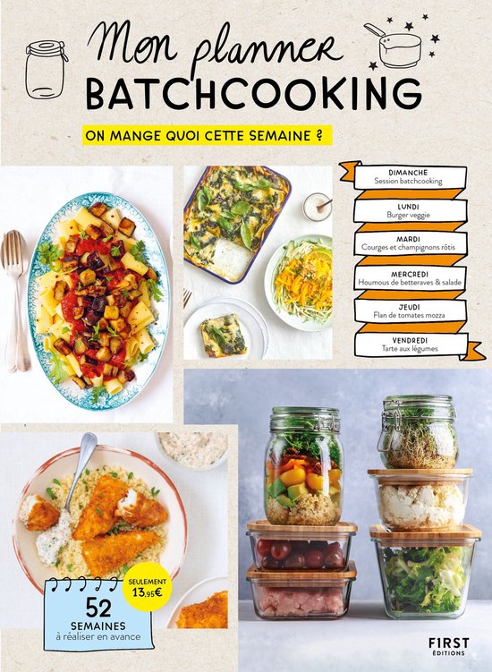 Mes semaines batchcooking - le planner de l'année - cover