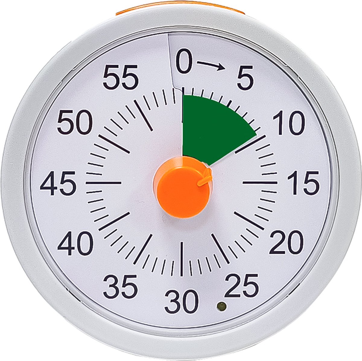 Time4Time - Timer - Wit/Groen/Oranje - Rond - Klok - Magneet - Tijd - Kinderen - Volwassenen - Leren - School