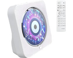 Somstyle 6-in-1 CD Speler met Speaker - Bluetooth - Met USB & Micro SD Ingang - Fm Radio - CD / CD-R / CD-RW - MP3 - Wit