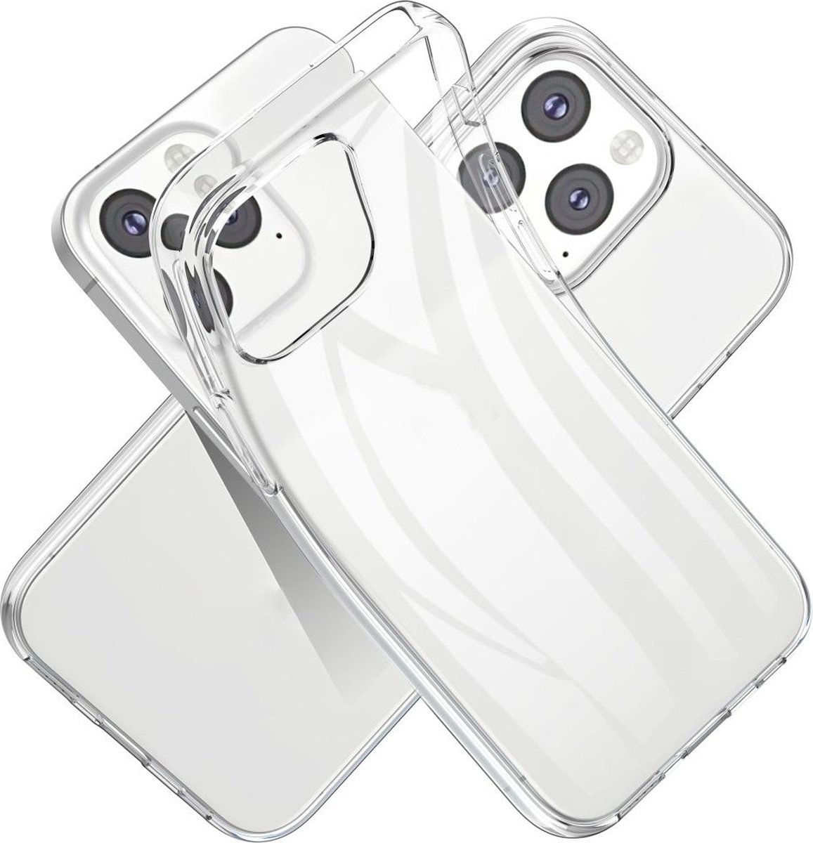 Mobigear Doorzichtig Hoesje geschikt voor Apple iPhone 13 Pro Telefoonhoesje Flexibel TPU | Mobigear Basics Backcover | Doorzichtig Telefoonhoesje iPhone 13 Pro | iPhone 13 Pro Case | Back Cover - Transparant