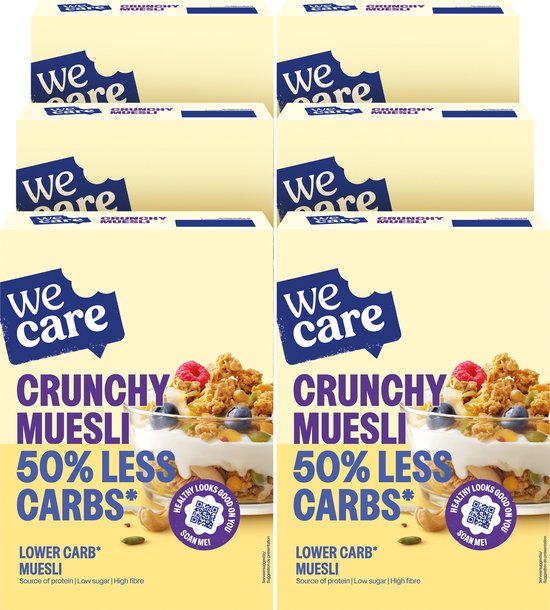 Foto: Wecare lower carb crunchy muesli 6 x 325 g