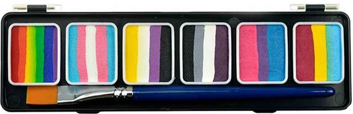 Diamond Fx Splitcake Palet - Schmink met 6 essential & metallic kleuren