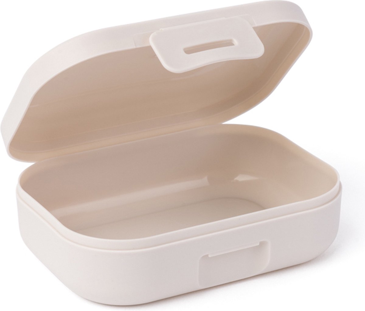 Snackbox Small Sand - 165ml - Snackdoosjes klein - Vershoudbakjes met clipsluiting - Compacte Koekendoos - BPA-vrije Fruitbakje - Beige - 109x80x37mm