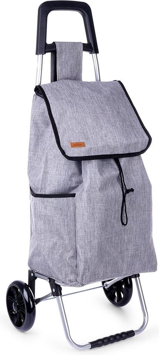 Boodschappentrolley Grijs 40 l - Winkelwagen - Boodschappentas - Trolley - Boodschappenwagen
