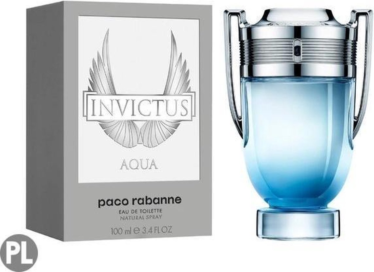 Paco Rabanne Invictus Aqua 100 ml - Eau de Toilette - Herenparfum