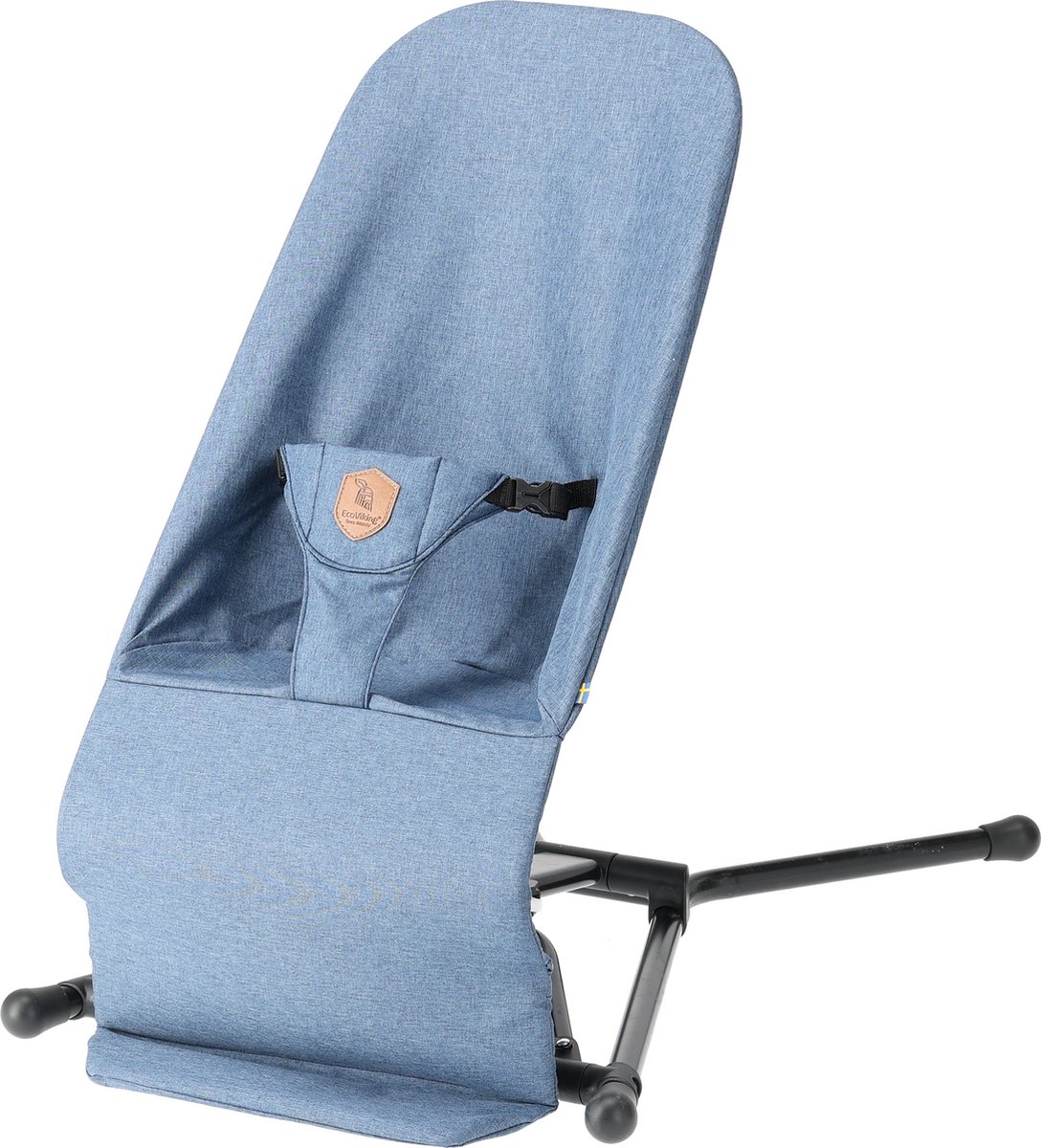 EcoViking Wipstoeltje Baby - Inklapbare Wipper met Speelboog - blauw – foto 7