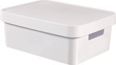 Bol.com Curver Infinity - Opbergbox met deksel - Opberger - Kunststof - 11L - Wit aanbieding