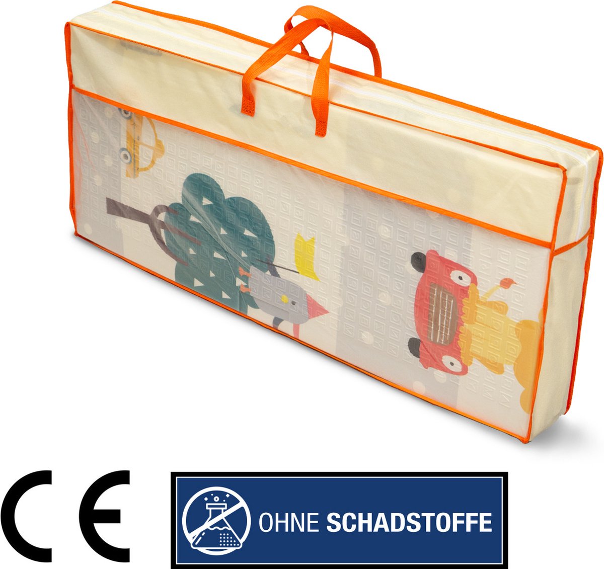Paco Home Speelkleed Kruipkleed Kinderen Kleed Opvouwbaar Afwasbaar Omkeerbaar Dier Motief, Maat:180x200 cm, Kleur:Veelkleurig