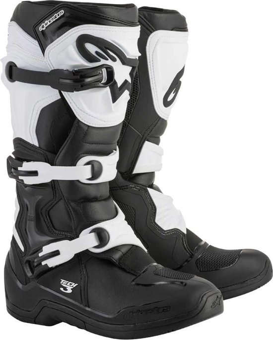 ALPINESTARS TECH 3 BLACK WHITE BOOTS 11 - Maat - Laars