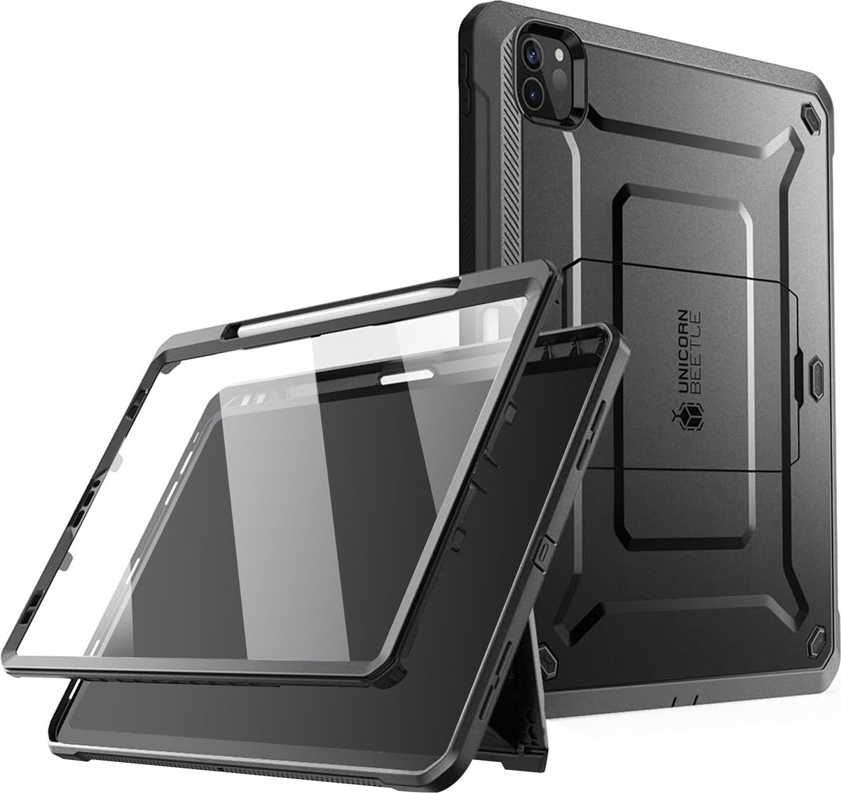 Supcase Unicorn Beetle hoes voor iPad Pro 12.9 (2021) - zwart
