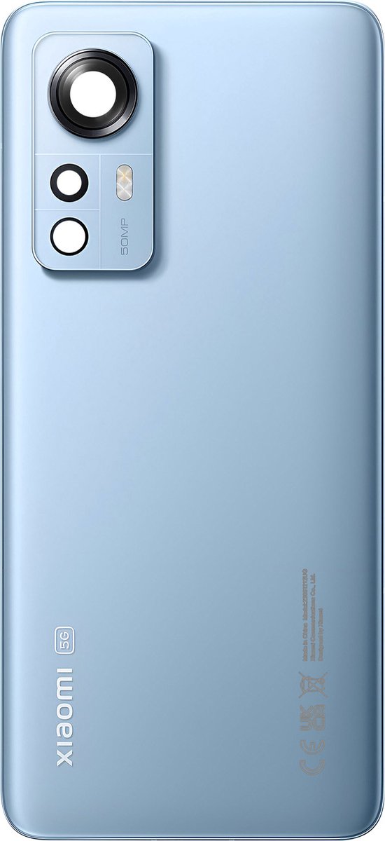 Xiaomi, Batterijdeksel Geschikt voor Xiaomi 12 / 12X origineel Service Pack, Blauw