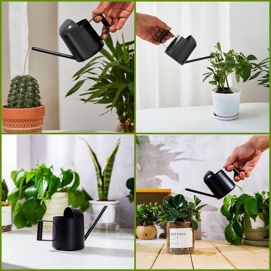 Buachois 500 ml gieter roestvrij staal gieter pot met lange uitloop moderne stijl outdoor indoor bloemen planten water tool (gouden