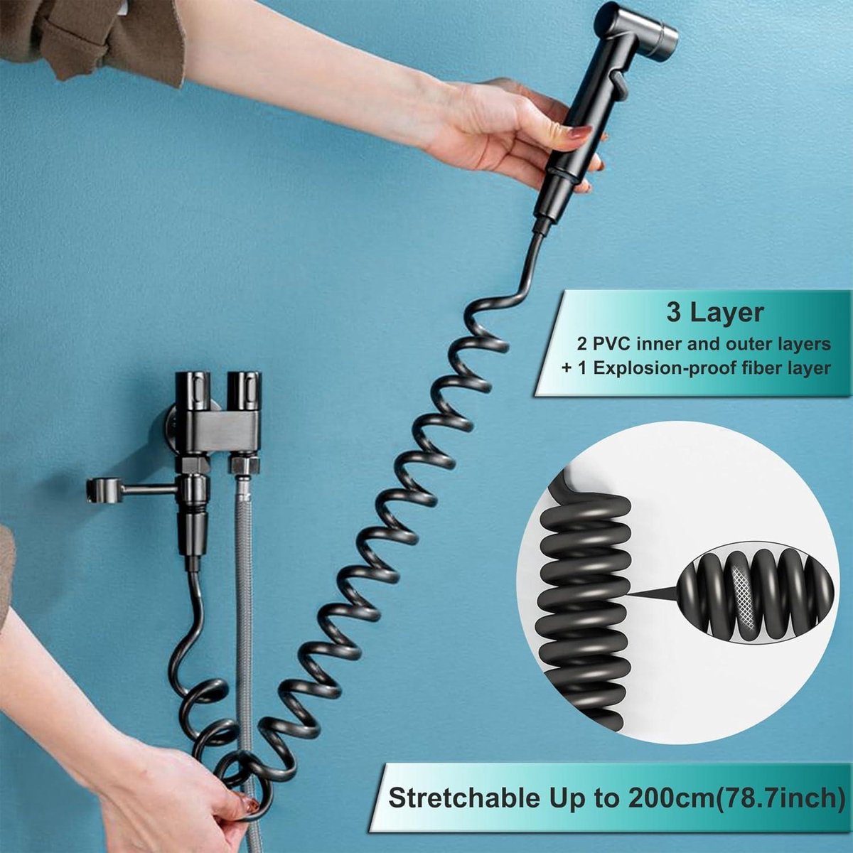 Handheld Bidet Sproeier Kit Toilet Draagbare Douche, Bidet