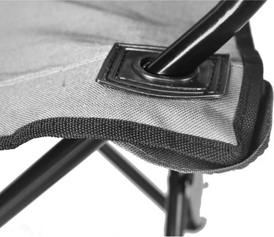 MOZY - Visstoel - Grijs - tot 100 kg - met Bekerhouder - Inklapbaar - Campingstoel - Vissen - Vissersstoeltje van MOZY® — afbeelding 3