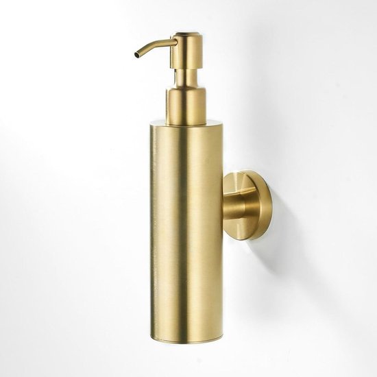 Zeepdispenser Lagoo Garda Wandmontage Geborsteld Goud