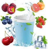 Bol.com Praktische slush-beker met pollepel - gemakkelijk te reinigen - slushy maker - zonder stroom - ideaal voor binnen en bui... aanbieding