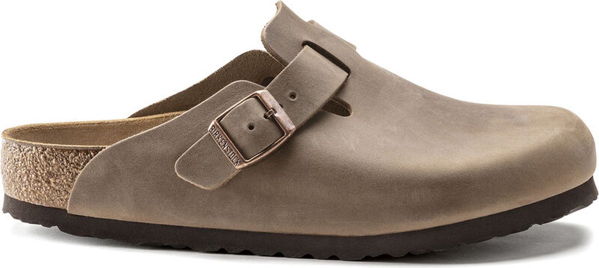 Birkenstock Boston Vetleer Tabacco Normaal Voetbed Bruin