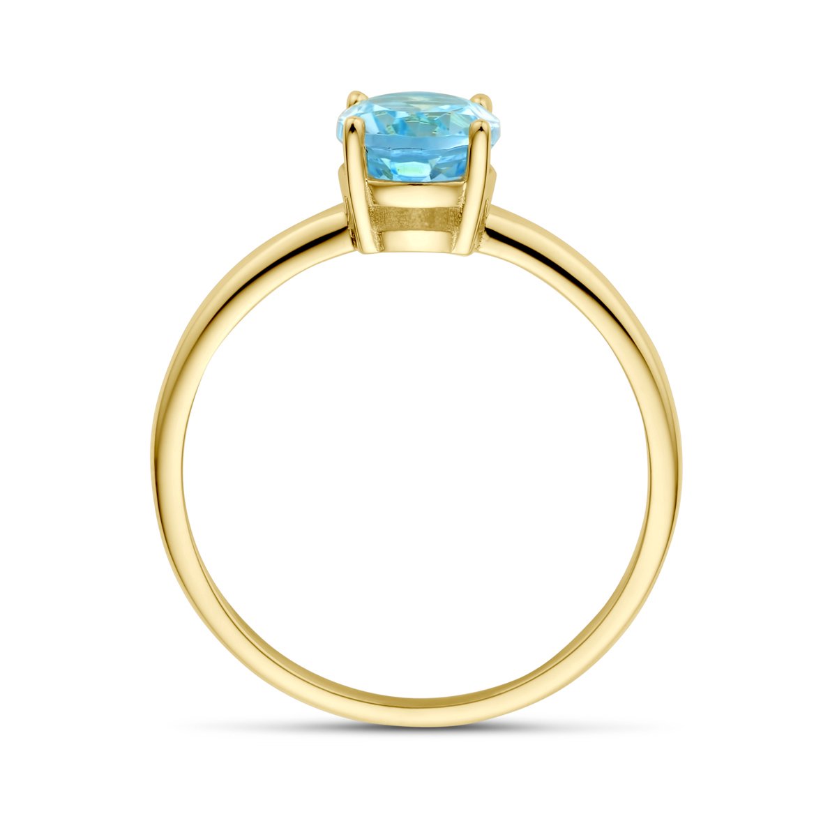 Ring Blauw Topaas