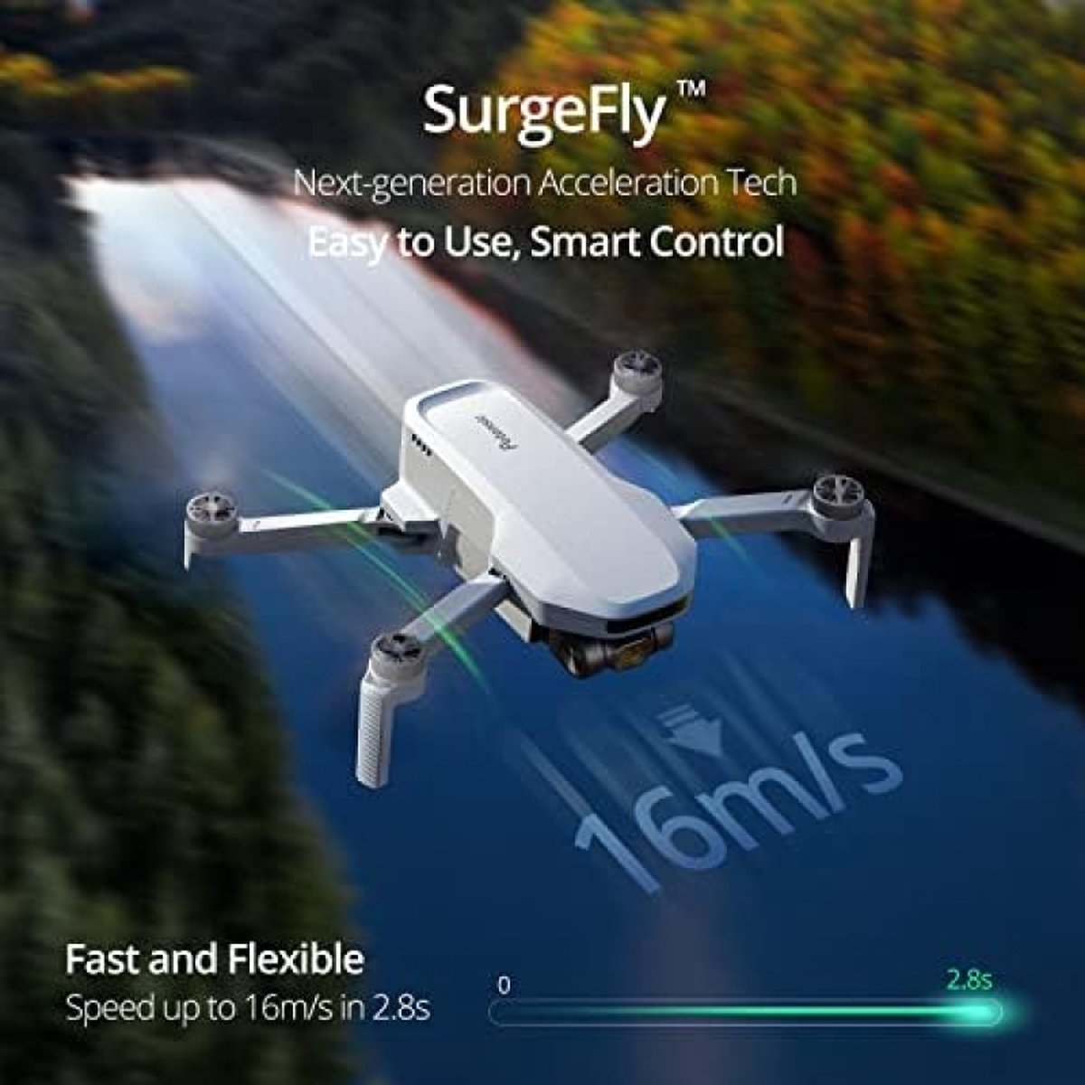 Drone GPS avec caméra 4K Ultra HD, 300 m de portée, Follow-Me, moteur sans balais, gyroscope à 6 axes, Wi-Fi, application pour adultes et enfants - high-tech et tendances