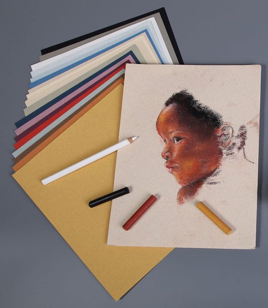 Clairefontaine 96483C Bloc Collé Ingres Pastel