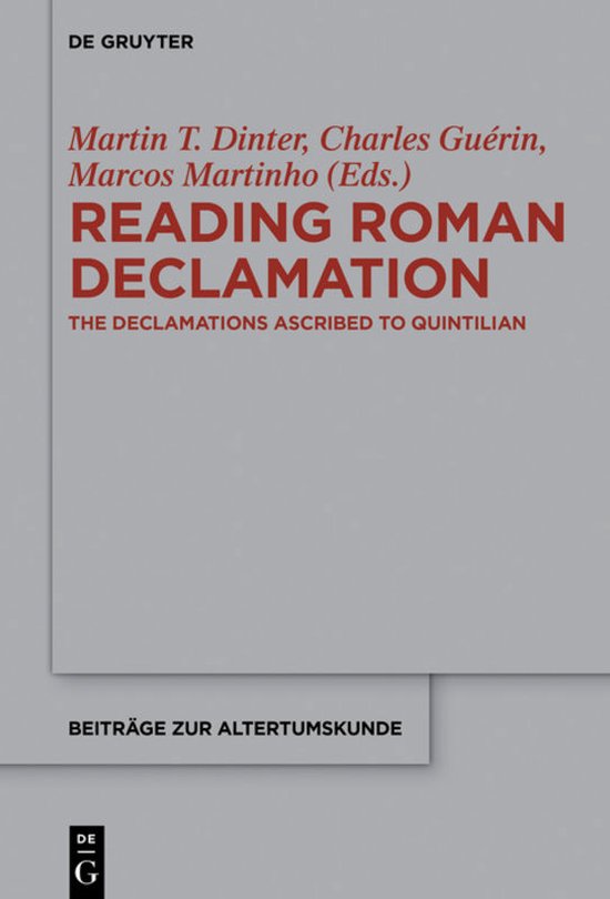 Beitrage zur Altertumskunde342- Reading Roman Declamation