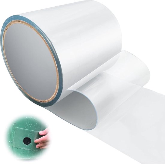 HOMIK 2Pcs Extreem Sterk Waterdicht Plakband voor Buiten en Binnen - Dakreparatietape 10 cm x 2,5 m - UV-bestendig - Duct Tape- Zelfhechtend Plakband - Zwart