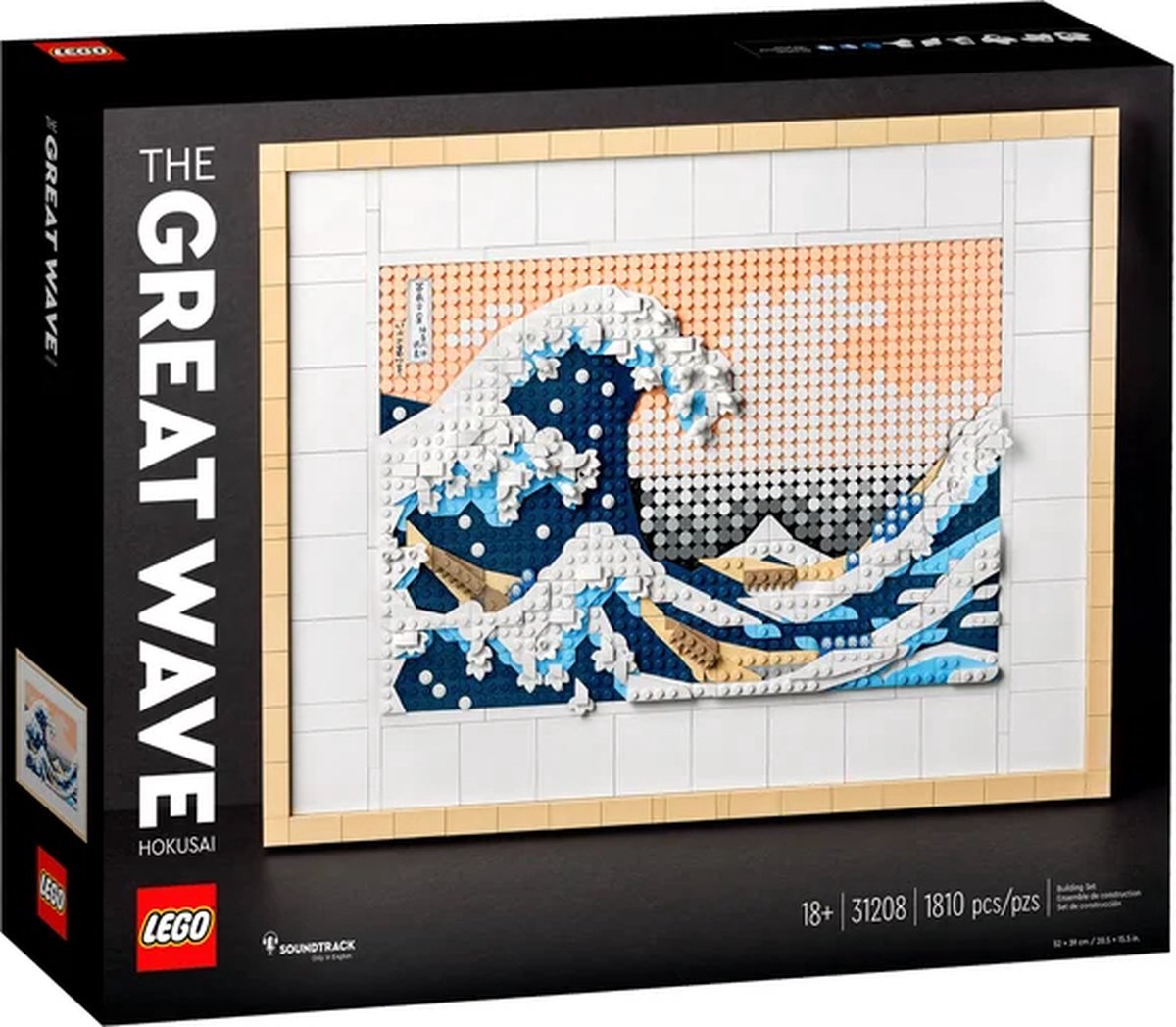 LEGO Art Hokusai – De grote golf, 3D Wanddecoratie Knutselpakket voor Volwassenen - 31208 — afbeelding 14